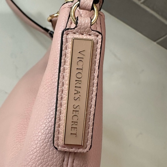 Victoria's Secret Rose Pink and Gold Shoulder Bag with Crescent Silhouette - Picture 5 of 15